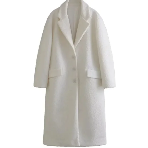 Coats Female Long Sleeves Keep Warm With Button Woman New In Coats